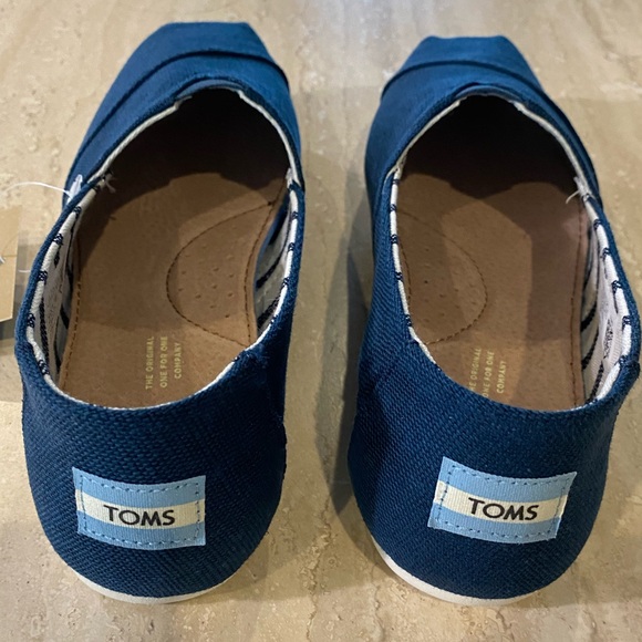 NIB Toms Majolica Blue Heritage Canvas Slip On Shoes, 7.5 - Picture 7 of 10